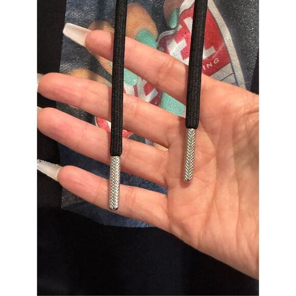 Diesel S-UMMER-A84 Nails Men’s Black Hoodie Sweatshirt Sweater Medium - Picture 3 of 12